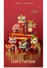 Year of the Dragon Micro-Particle Building Blocks: Auspicious Lion & Dragon Set - Spring Festival Gift