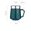 Nordic Style Simple Mug Ceramic Water Cup Mirror Cup Cover Mug Coffee Cup Milk Cup Large Capacity Drinking Cup