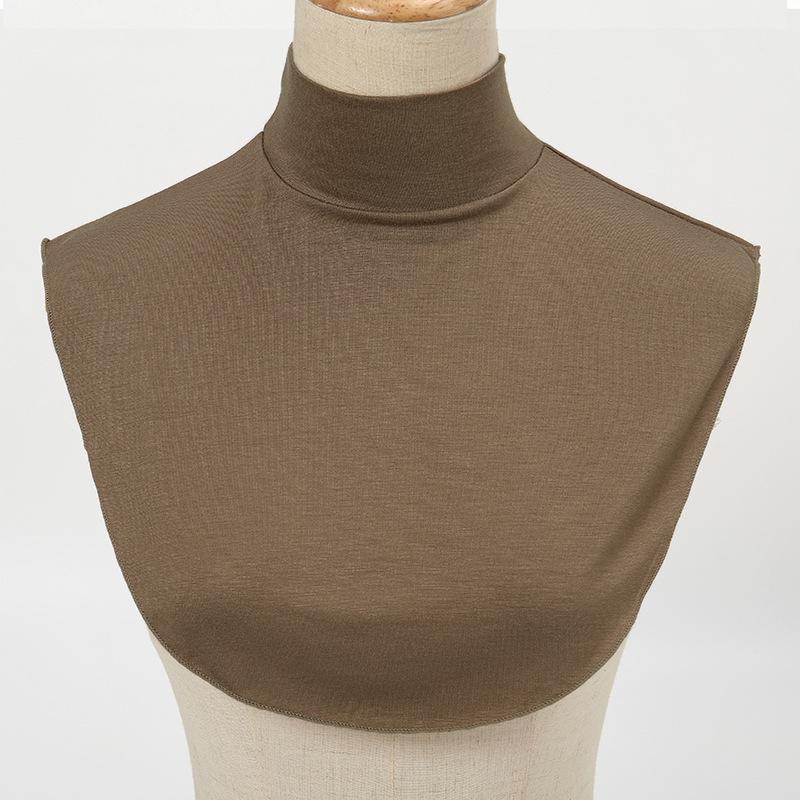 Korean Style Round Base Layer False Collar - All-Season Decorative Accessory