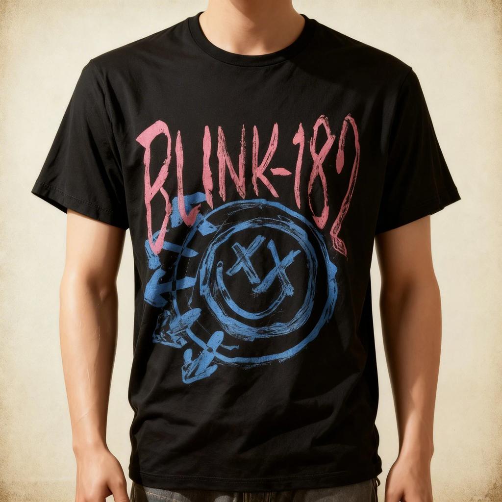 Official Blink-182 Smiley T-Shirt