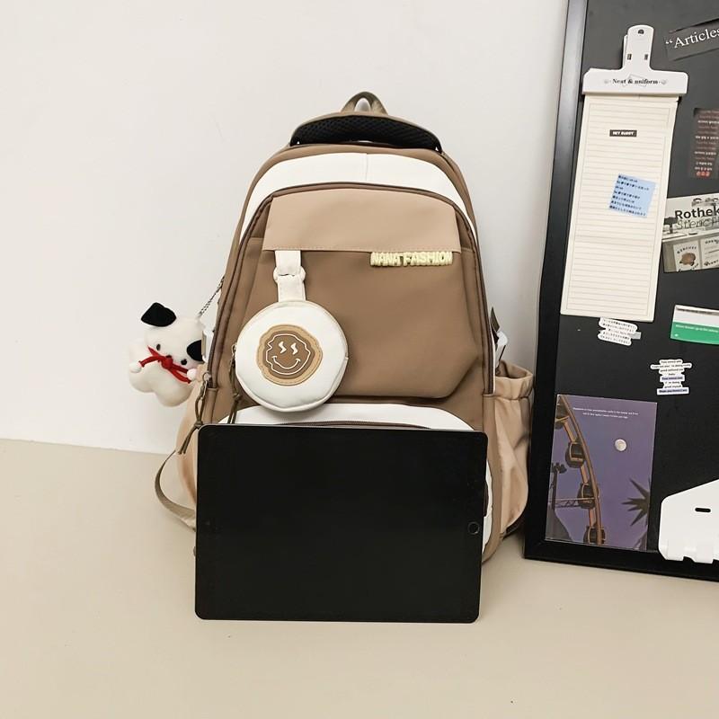 High-quality Durable Nylon School Bag Set With Playful Design For Middle School Students