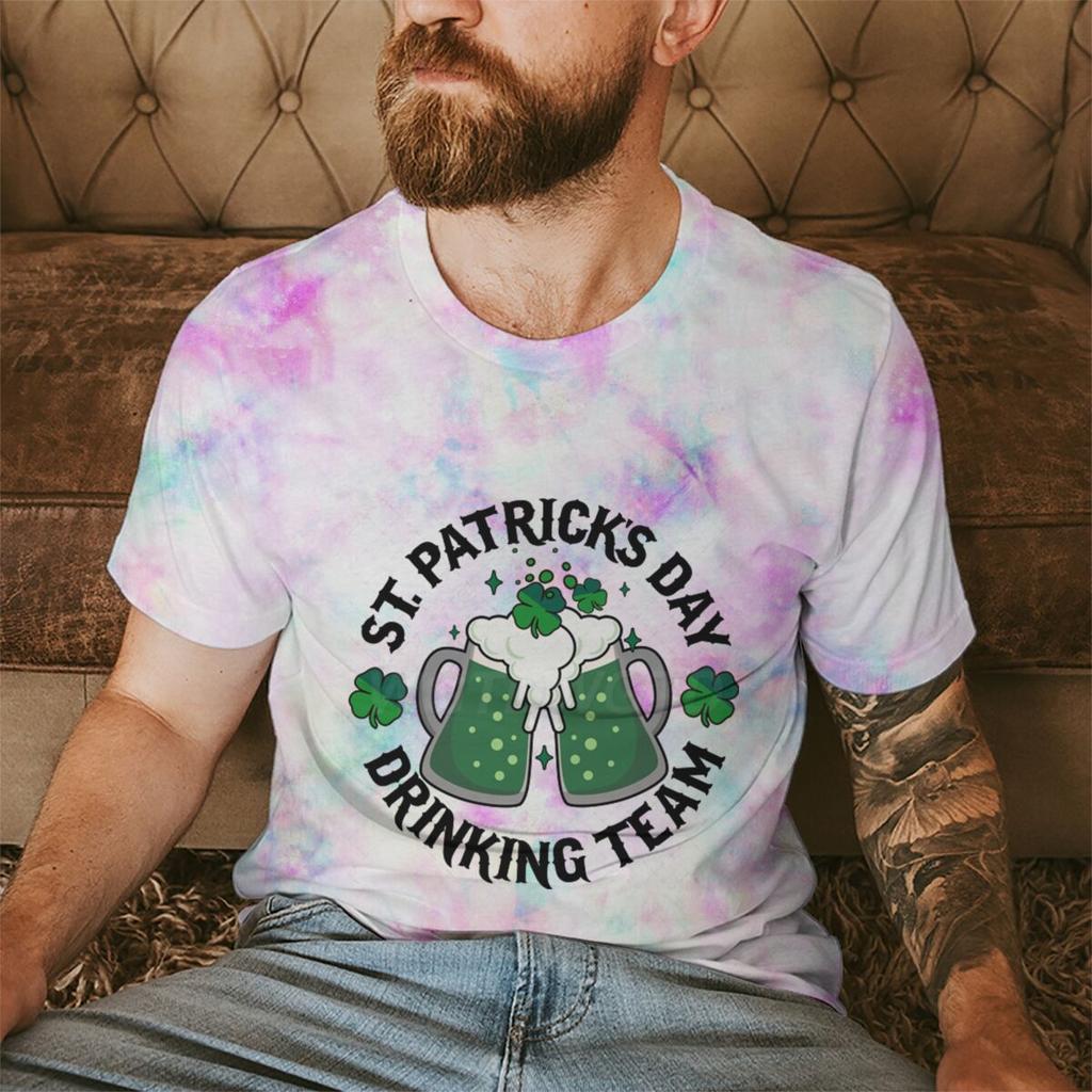 St Patricks Day Drinking Team Tshirt Funny Irish Drinking Team Unisex Tshirts Happy Go Lucky Green Beer Unisexs Clothes