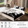 3-piece set, black and white dream catcher pattern printed bedding set, queen, king, double bed, for bedroom, guestroom, hotel