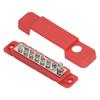 Power Distribution Terminal Block Busbar 12 Position Studs Distribution Block Bus Bar with Cover for Caravan Yacht