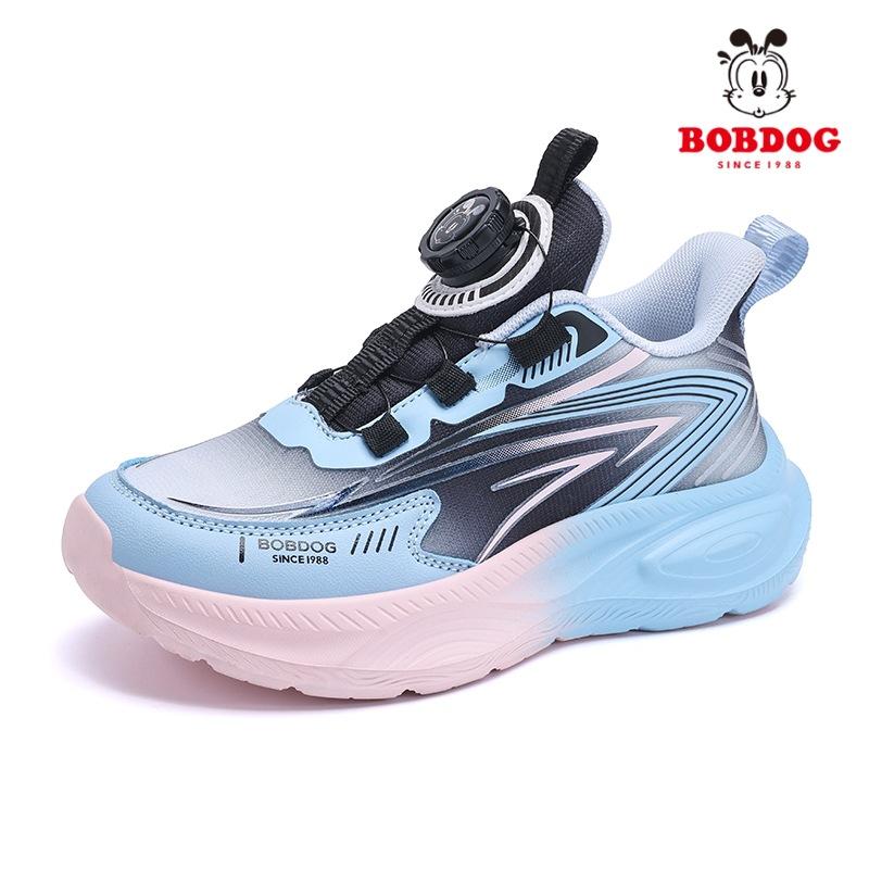 Spring and Autumn Mesh Breathable Middle and Older Children Rotating Button Girls Children Running Shoes