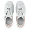 Alexander Mcqueen Oversized Sneaker Smooth Calfskin Low Top Stylish Skateboarding Shoes Women's White Patchouli 553770WHGP79182