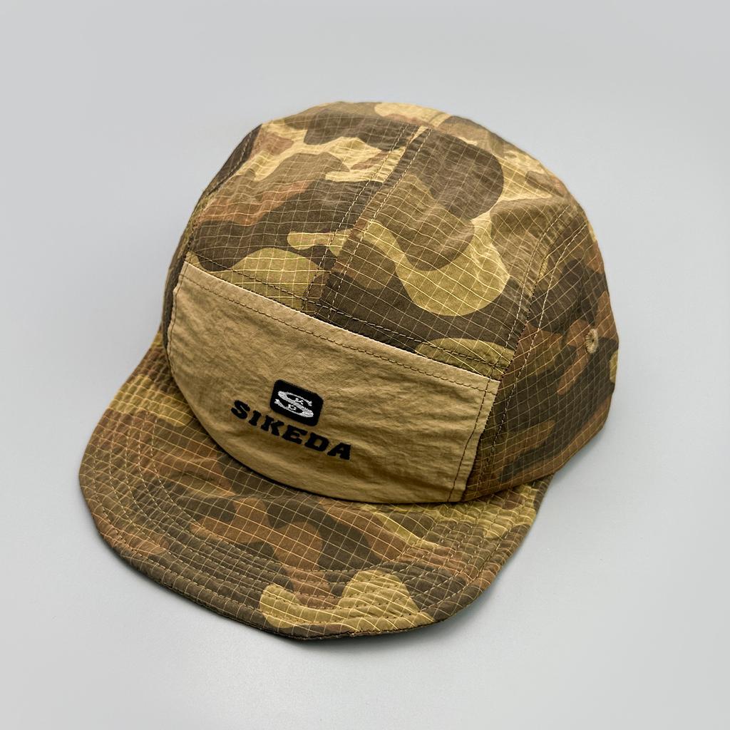 Quick-drying camouflage letter embroidery flat-brimmed baseball cap men's and women's sunshade outdoor camping light board cap
