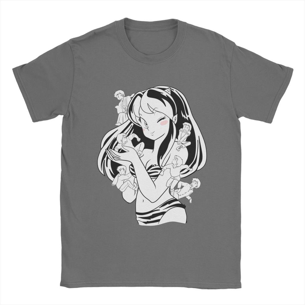 Pánská trička Urusei Yatsura Lum Anime 100% bavlna oblečení Novinka s krátkým rukávem kulatý výstřih trička Narozeninový dárek tričko
