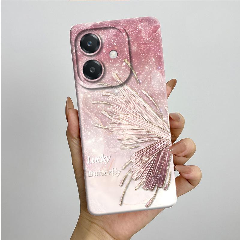 For OPPO A3 4G Phone Case A40 A40m CPH2669 CPH3669 Soft Silicone Sweet Painted Funda Coque Cartoon Printed Protective Back Cover