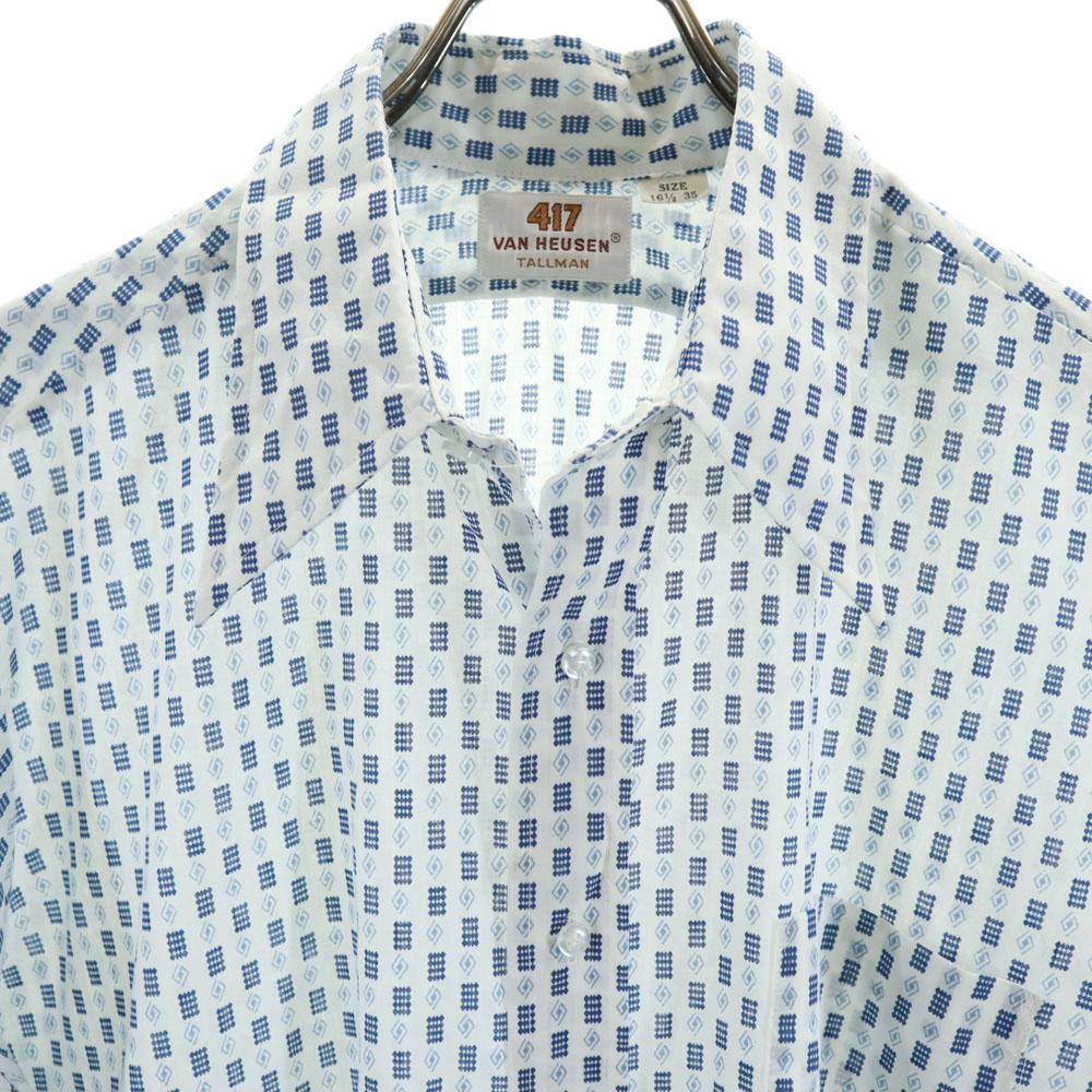 VAN HEUSEN 70s vintage Overall handle Long sleeve shirt 16 1/2 35 Men's Used