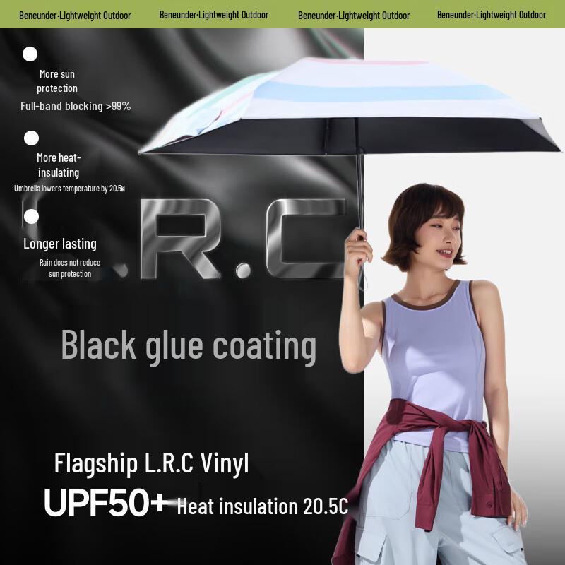Beneunder BM668 Compact 6-Fold Sun Umbrella with Carry Bag