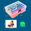 Magic Cube Puzzle Building Blocks Kindergarten Educational Color Recognition DIY Building Blocks Toys Gifts with Changing Colors