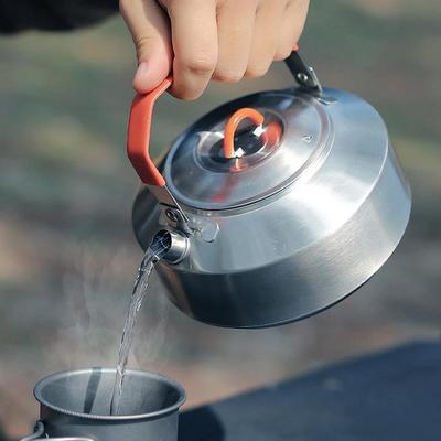 Camping Tea Kettle Stainless Steel Outdoor Campfire Coffee Pot Rustproof Tea Pots Coffee Pot Tea Kettle Picnic Water Pot