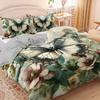 3Pcs Elegant Butterfly Floral Bedding Duvet Cover Set Botanical Butterfly Bedding Quilt Set Vintage Butterfly Themed Bed