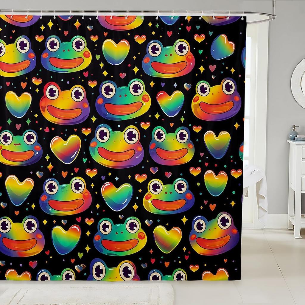 Einhorn Duschvorhang Fantasy Einhorn Thema Badezimmer Duschvorhang Sets Mädchen Mond Galaxie Sternenhimmel Stoff Duschvorhang