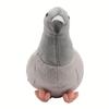 Kawaii Simulated Gray Pigeon Plush Toy Cute Soft Stuffed Animals Plush Dove Bird Doll Birthday Halloween Gift Bing Bong for Kids