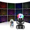 Mini RGB LED Moving Head Light Stage Eeffect Laser Football Light DJ Disco Moving Head Beam Strobe Laser Projector