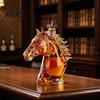 Cristalería Decantador de Vidrio Cabeza de Caballo Decantador de Whisky Botella de Licor Divertida 350ml Vino