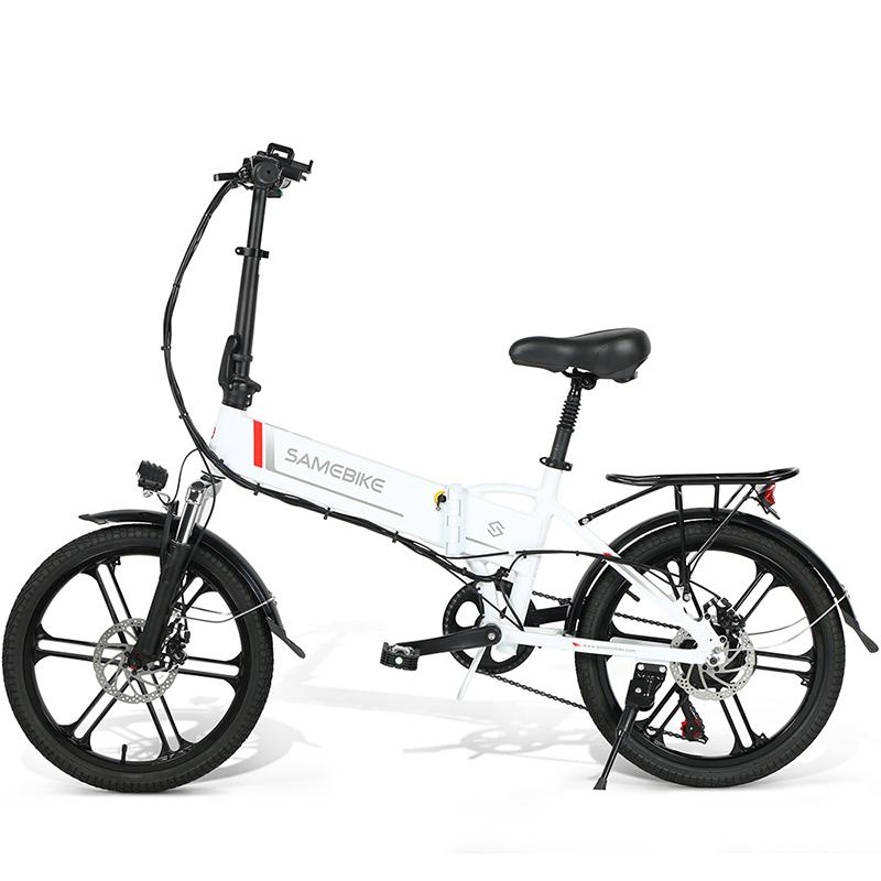 SAMEBIKE 20LVXD30-II Electric Bike 20" Folding Electric Moped Bike 350W Motor 48V 10Ah Battery