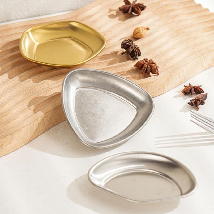 Set Of 6 Unique Stainless Steel Miniature Bowls Appetizer Plates Suitable for Sauces and Seasoning with Easy Cleaning