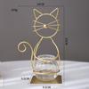 Katzen-Pflanzgefäß aus Glas, Vasenhalter, Desktop-Pflanzgefäß, Hydrokultur für
