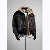 Unisex Retro Lambswool Leather Jacket - Trendy Autumn/Winter Workwear