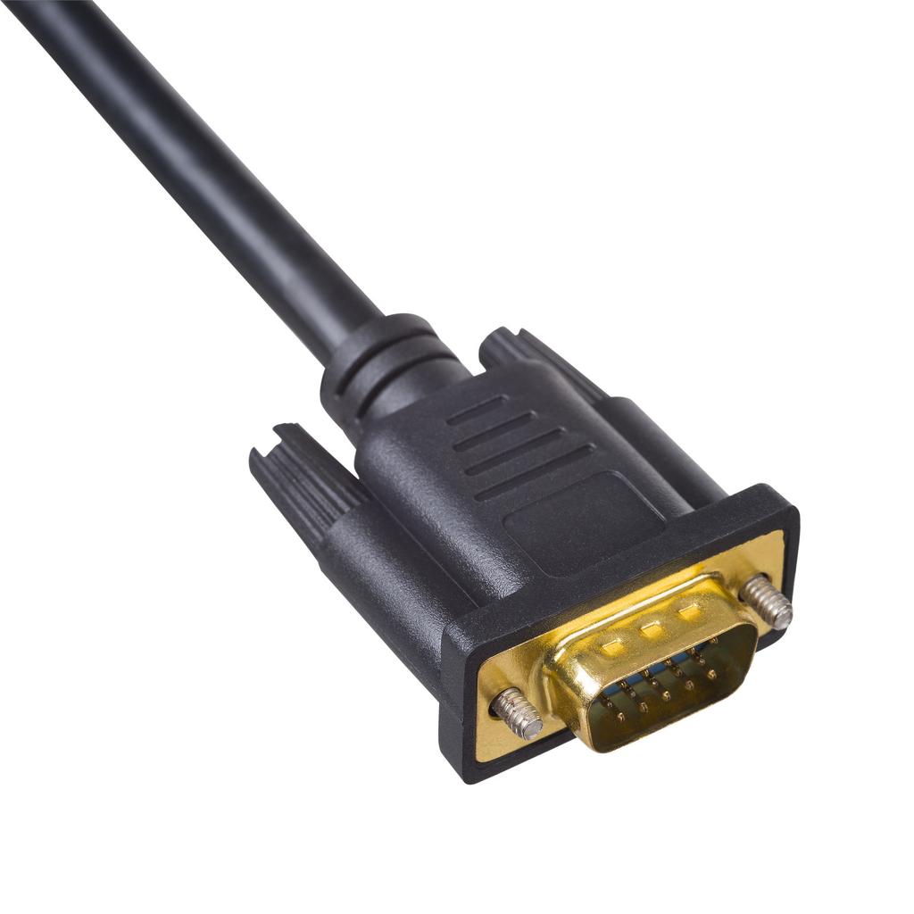 D-Sub Vga Dvi Cable 24+5 Pin Akyga Ak-Av-03 Cable For Monitor Full Hd 1.8M /