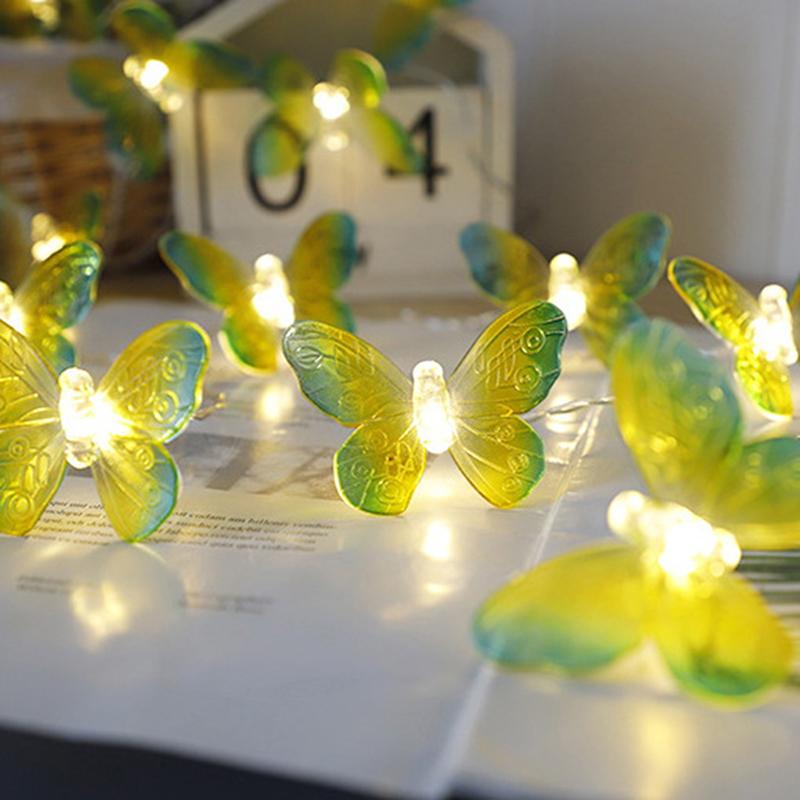 Butterfly Led Fairy String Lights Battery Wedding Christmas Decor Curtain Lights
