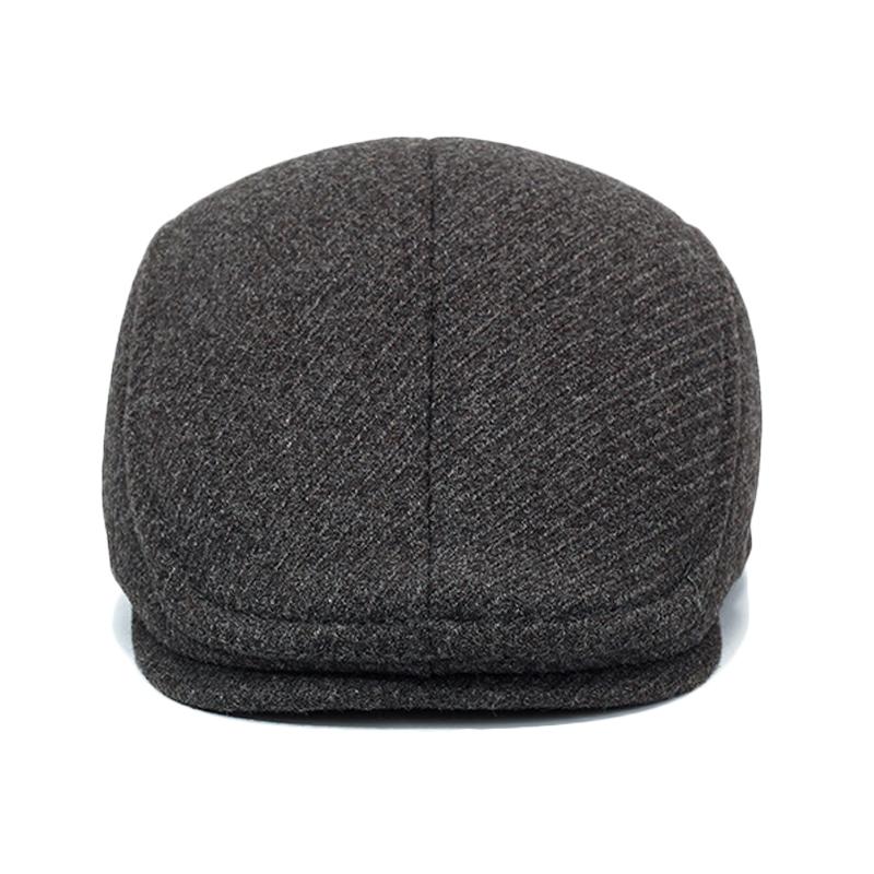 Middle-Aged and Elderly Winter Hat Men's Outdoor Coldproof Velvet Thick Advanced Cap Father's Ear Protection Duck Tongue Cotton Cap