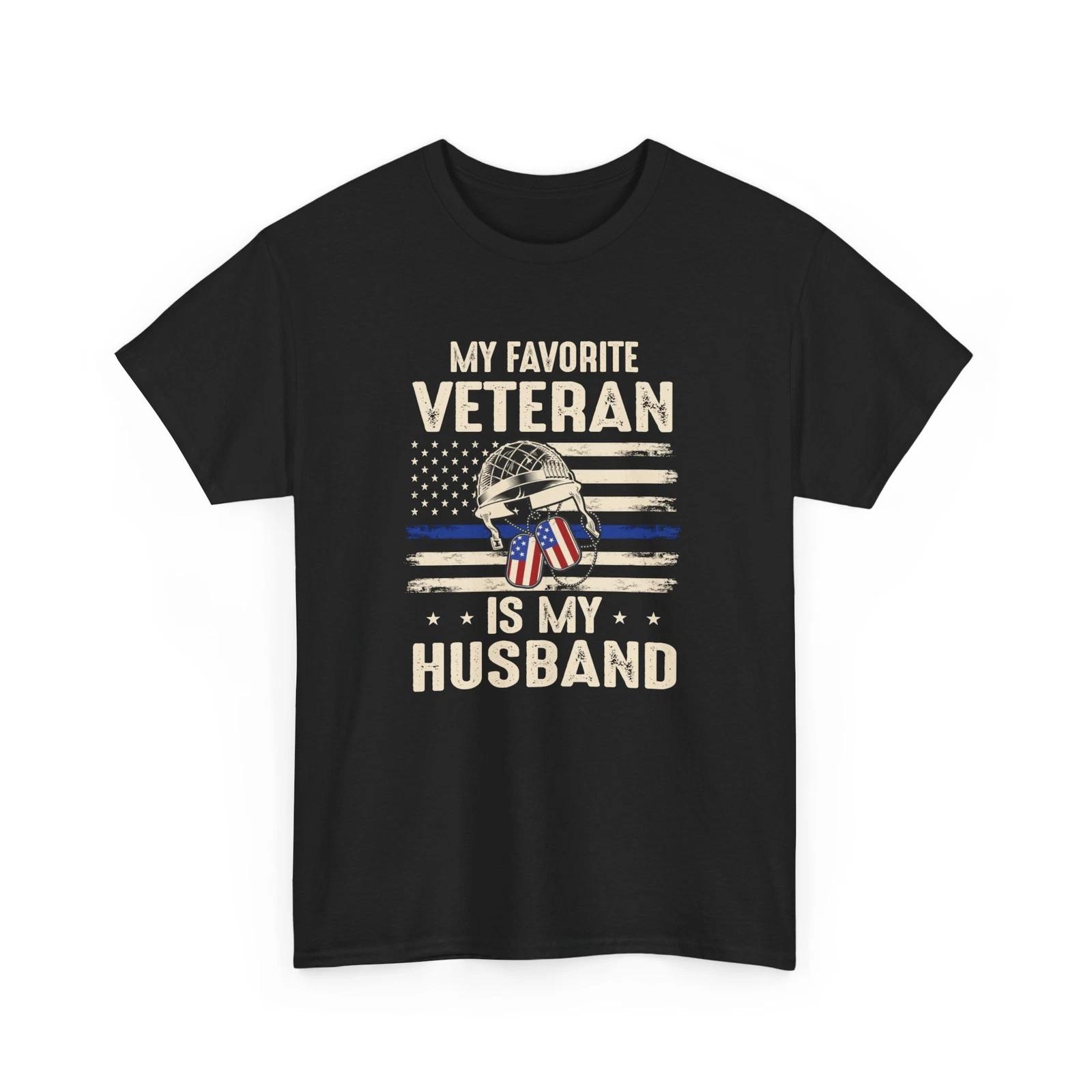 veteran T-Shirt | My favorite veteran is my husband Shirt 2XL