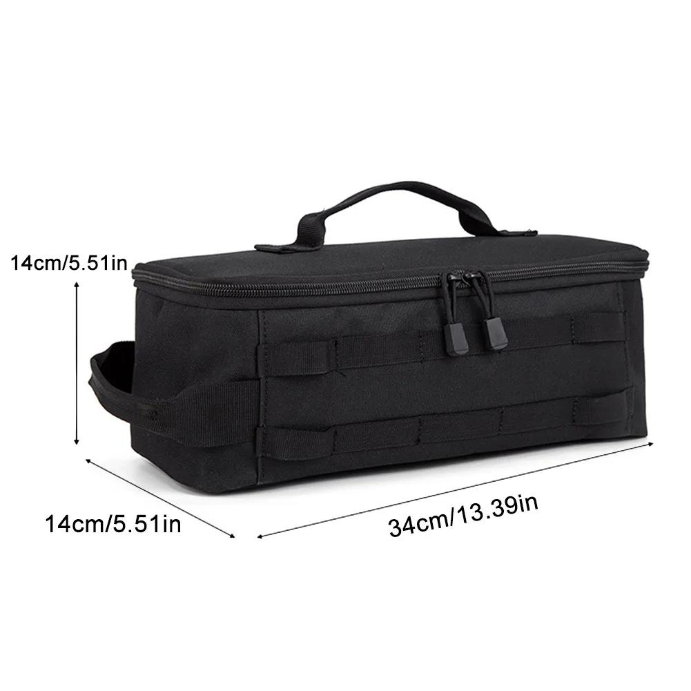 9/14L Geschirr-Organizer Oxford-Stoff Tragetasche Campinggeschirr Aufbewahrungstasche Wasserdicht BBQ Picknicktasche Outdoor-Zubehör