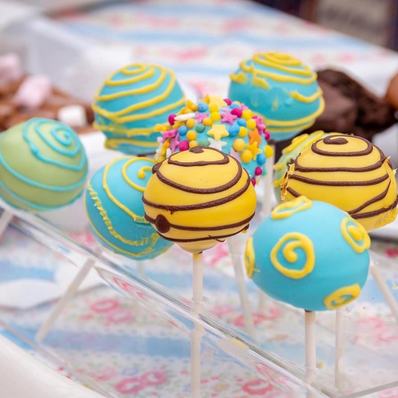 Blau Runde Kuchenpressform Formgebungsform 3D-gedruckte Plastikkugel Gebäck Schokolade Backrahmen Werkzeug Für Partys Hochzeiten Desserts