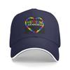 Unisex Baseball Hats Love Heart Autism Awareness Outdoor Streetwear Summer Sports Baseball Caps Hip Hop Cap Casquette Hats