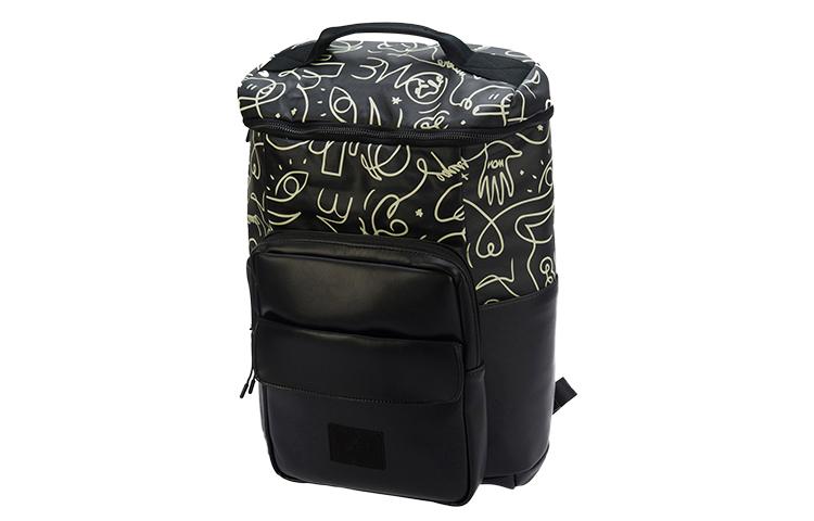 Li Ning Wade X Artist DFT Collaboration Polyester Backpack Regular Unisex Black ABSR344-1