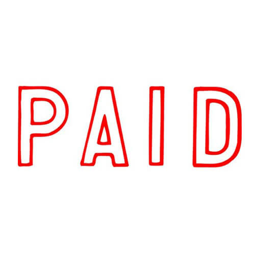 X-Stamper Samotuszujący Stempel z Wiadomością (Płatny Czerwony)