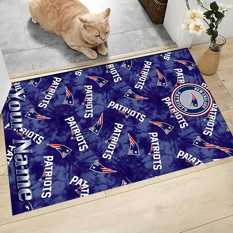 Custom Patriots Carpet Rug Soft Washable Anti Slip Home Living Room Sofa Mats Personalized Christmas Rug