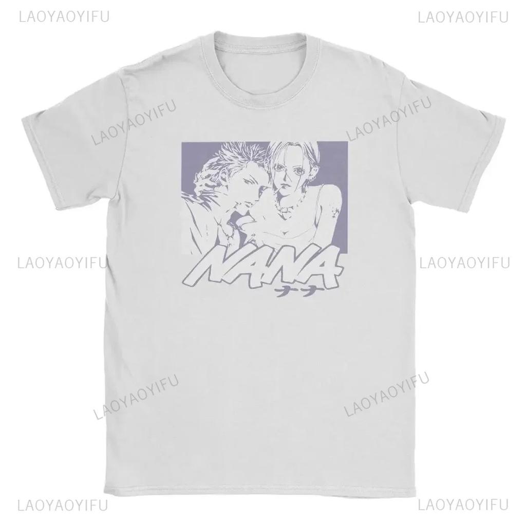 NANA Osaki Casualowa Moda Uliczna Harajuku Rock Punk Lato Wygodna Codzienna damska męska uniwersalna koszulka z krótkim rękawem