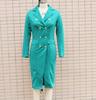 Women's V-Neck Double-Breasted Waist-Cinching Suit Dress, Autumn/Winter 2025 Collection