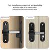 90/180 Degree Barn Door Lock Zinc Alloy Flip Safety Door Lock Antitheft Buckle Door Bolt Safety Sliding Barn Door Lock