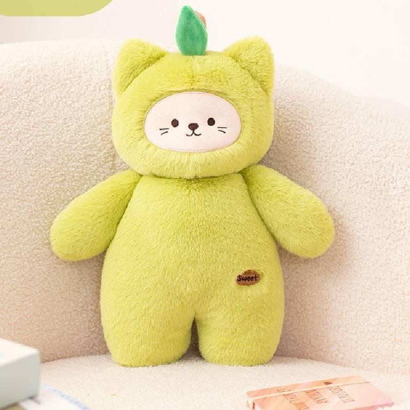 Fruit Series Peach Dog Pear Cat Potato Bear Plush Toy Stuffed Doll Decoration