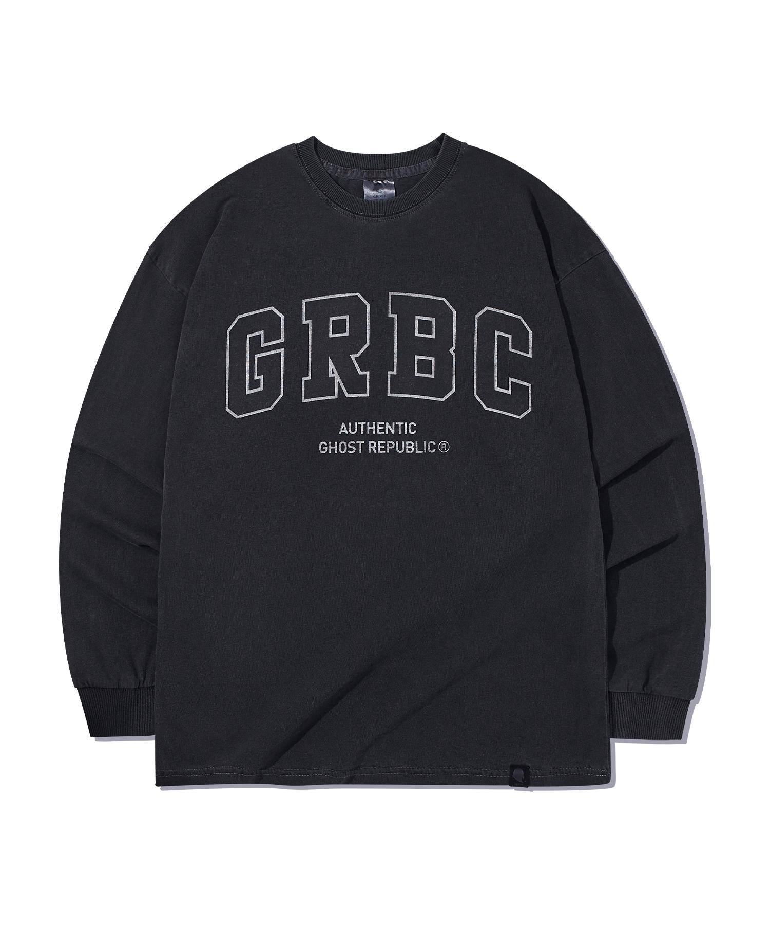 Ghost Republic Grbc Signature Пигментная Оверсайз Лонгслив Glt-952 Charcoal/Xxl