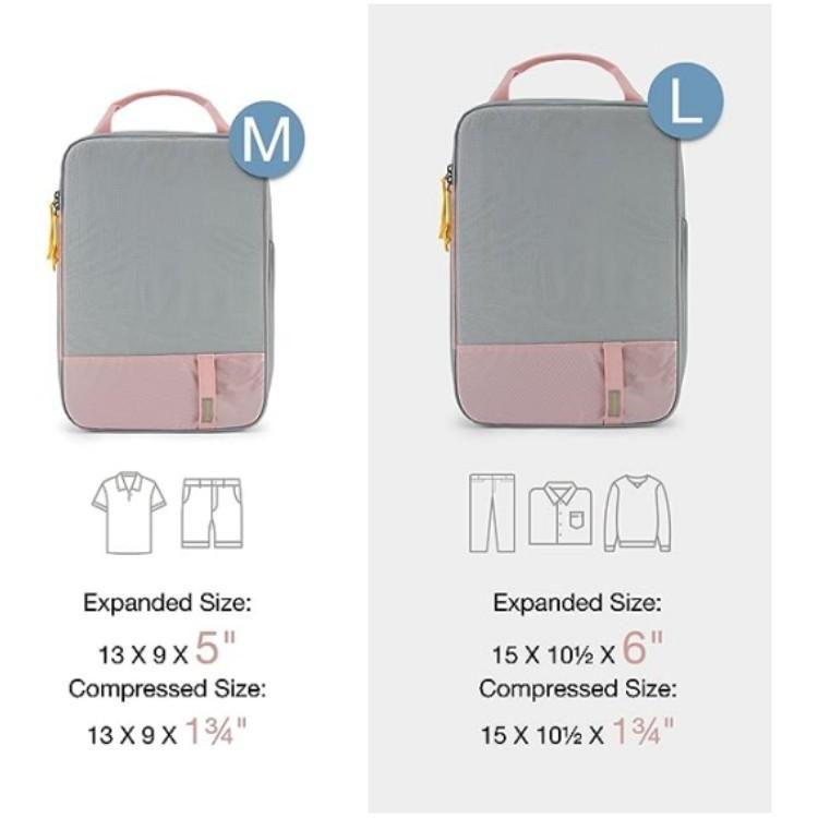 Mesh Expandable Travel Packing Bags For Clothes And Toiletries In Luggage Storage