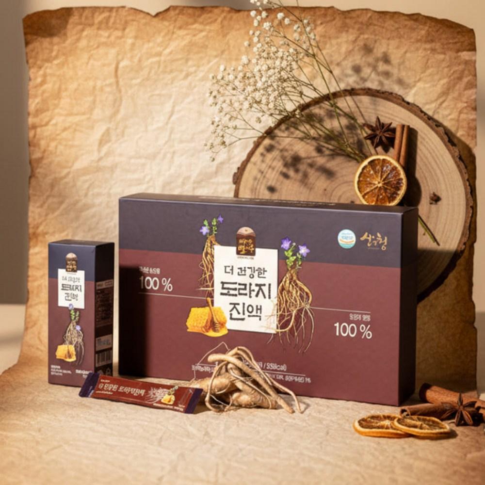 Jirisan Balloon Flower Root Extract Sticks 15ml, 28 Packets, Convenient Consumption, Chuseok Gift, 1 Box 420g