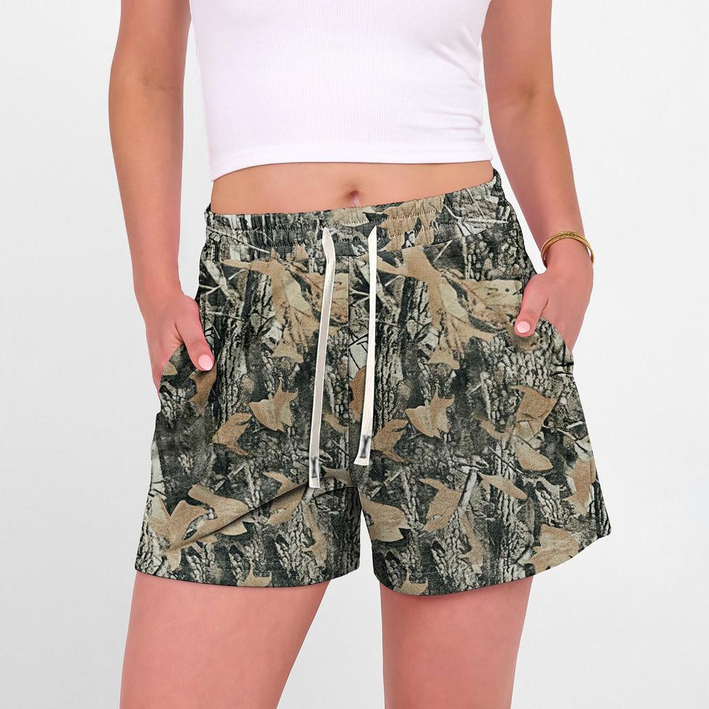 Unisex Camouflage Print Shorts Unisex Casual Stylish Athletic Shorts