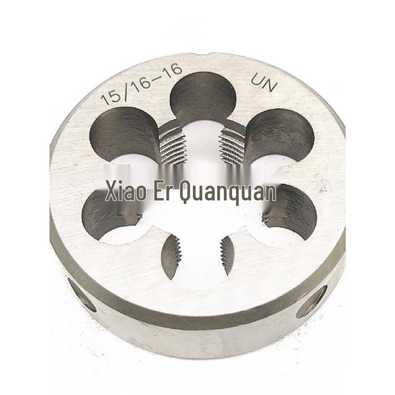 US-Made Round Die, 15/16 Inches with Thread Sizes 12, 14, 16, 18, 20, 24, 27, 32 - Yuan Banya.