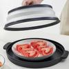 Microwave Food Splatter Cover Foldable Multifunction Splash Collapsible Guard Kitchen Gadget Colander For Meal Steaming Tray