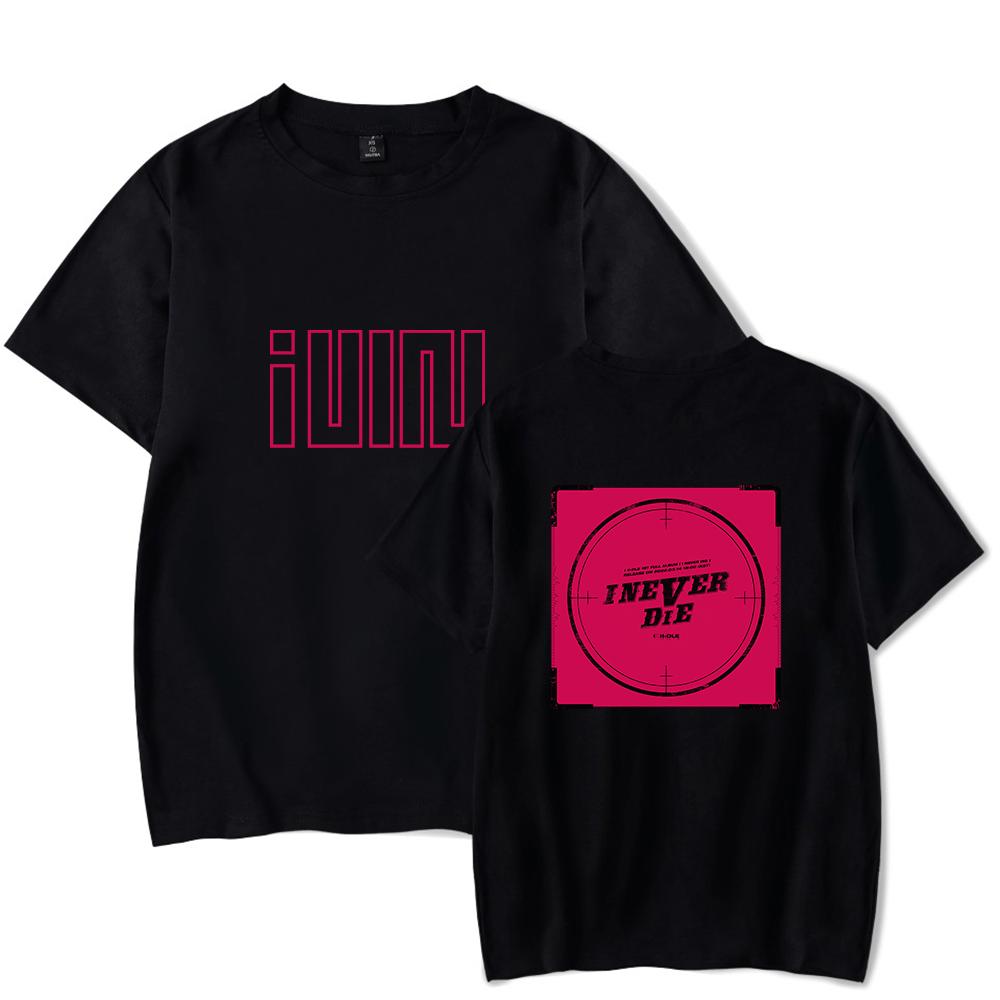 2023 Kpop Gidle New Album I Never Die Tshirt Cotton Tee Tops Short Sleeve For Unisex And Women Casual Streetwear