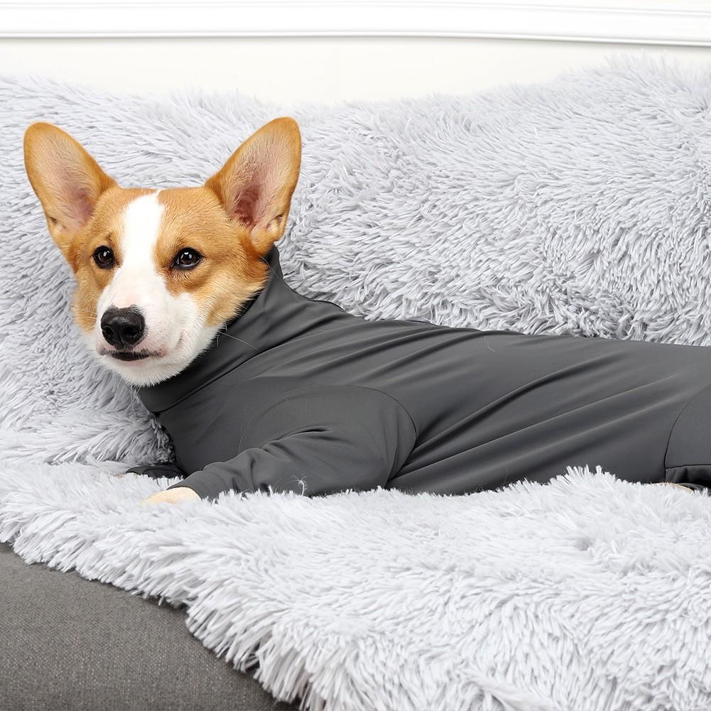 Professional Pet Onesie Pajamas Long-Sleeved 4-Legged Pet Clothing Post-Surgery Recovery Shirt Dog Anxiety Relief Outdoor Convenient Clothing