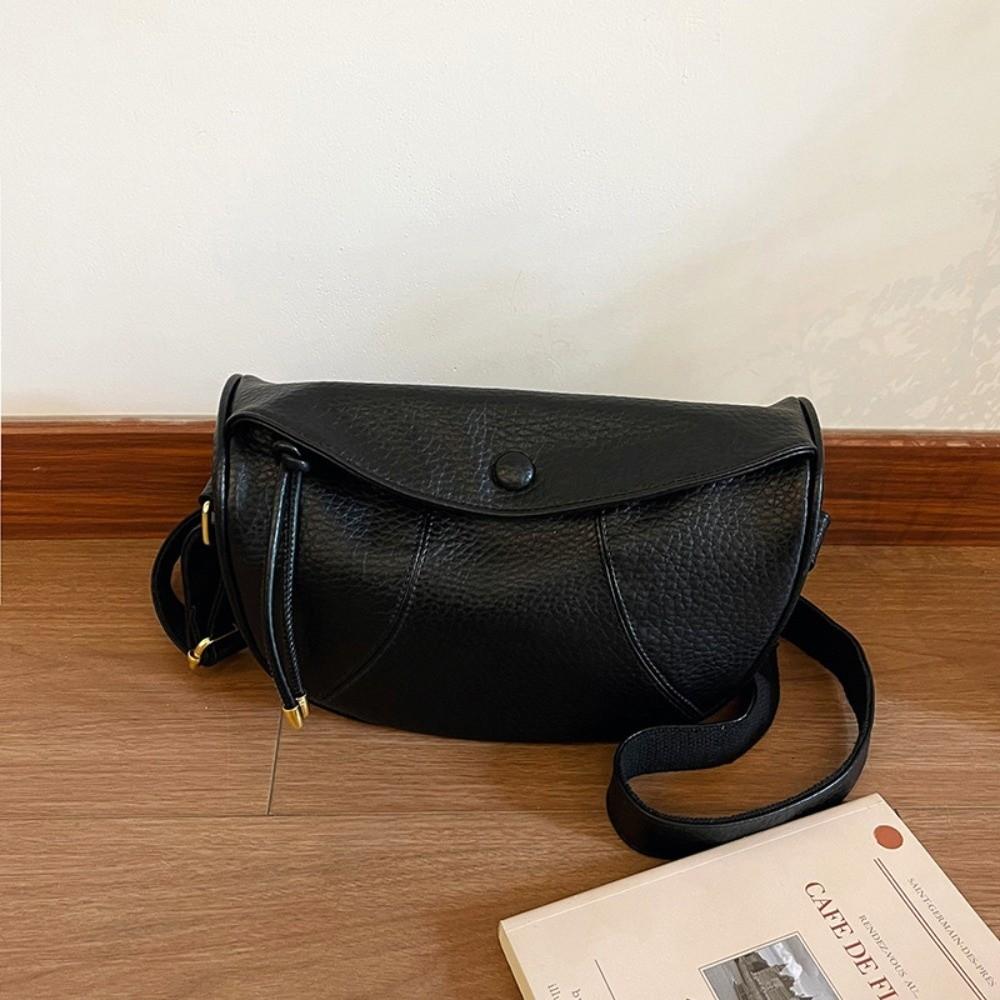 PU Dumpling Shaped Crossbody Bag Versatile Small Size Everyday Bag Travel