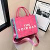 Stylish Tote Bag New Lettering Handbag Large-Capacity Canvas Crossbody Bag CLE